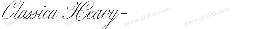 Classica Heavy字体转换